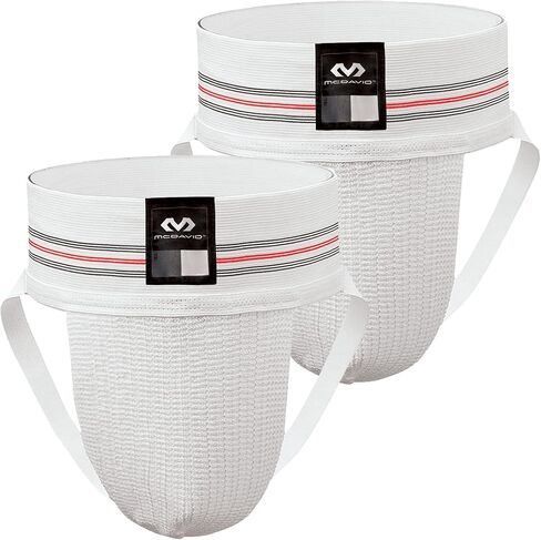 McDavid Men's Athletic Supporter with Stretch Mesh Pouch, Jock Strap Protection, (Cup NOT Included) Pack of 2 in Kuwait