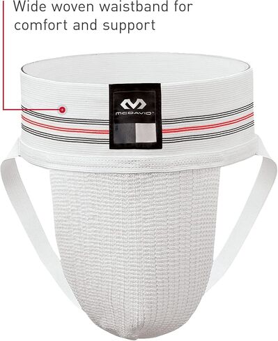 McDavid Men's Athletic Supporter with Stretch Mesh Pouch, Jock Strap Protection, (Cup NOT Included) Pack of 2 in Kuwait