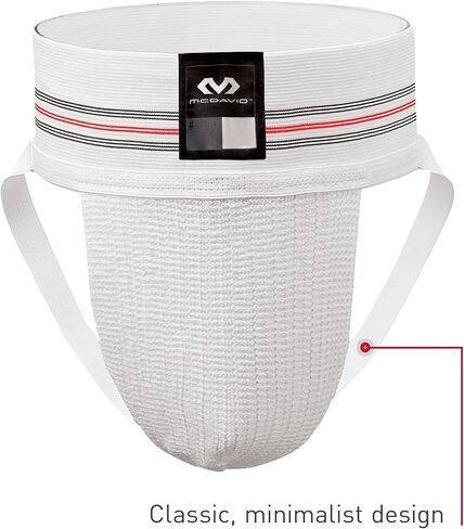 McDavid Men's Athletic Supporter with Stretch Mesh Pouch, Jock Strap Protection, (Cup NOT Included) Pack of 2 in Kuwait