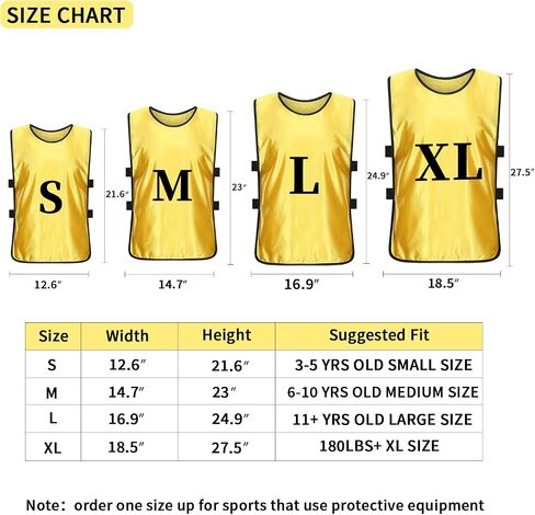 سترة تدريب MTTYYD Scrimmage فريق رياضي Pinnies ذو وجهين مرقمة لفريق كرة القدم Pennies للأطفال والشباب والكبار (24 حزمة) in Kuwait