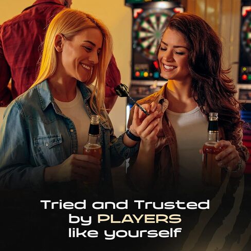 IgnatGames Darts Metal Tip Set - Professional Darts with Stylish Case and Darts Guide, Steel Tip Darts Set with Aluminum Shafts + Rubber O'Rings + Extra Flights + Dart Sharpener and Wrench in Kuwait