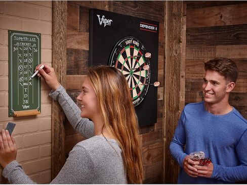 Viper by GLD Products Shot King Regulation Bristle Steel Tip Dartboard Set with Bullseye Metal Radial Spider Wire Compressed Sisal Board with Rotating Number Ring Includes 6 Darts Black in Kuwait
