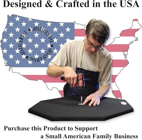 لوحة خلفية احترافية لرمي السهام مقاس 36 بوصة من Dart-Stop، مثمنة | حامي الجدار | دارتبوارد المحيطي in Kuwait