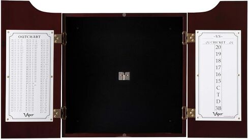 Viper Hudson Sisal/Bristle Steel Tip Dartboard Cabinet, Mahogany Finish in Saudi Arabia