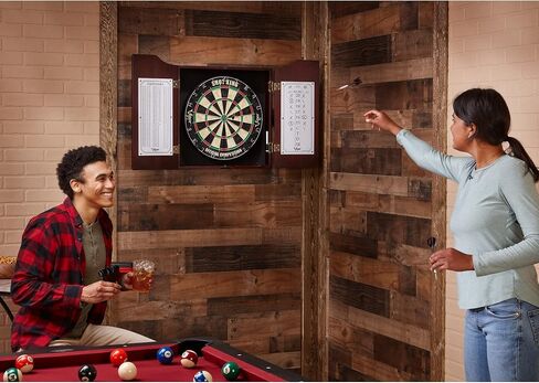 Viper Hudson Sisal/Bristle Steel Tip Dartboard Cabinet, Mahogany Finish in Saudi Arabia