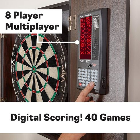 Viper Vault Deluxe Dartboard Cabinet with Integrated Pro Score and Cricket Scoreboard in Saudi Arabia