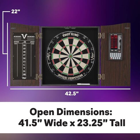 Viper Vault Deluxe Dartboard Cabinet with Integrated Pro Score and Cricket Scoreboard in Saudi Arabia