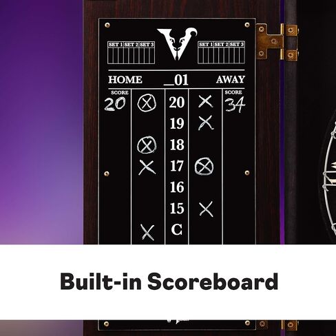 Viper Vault Deluxe Dartboard Cabinet with Integrated Pro Score and Cricket Scoreboard in Saudi Arabia
