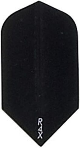 لعبة رمي السهام الأمريكية 3 مجموعات (9 رحلات طيران) Ruthless R4X Slim Shape Black Dart Flight - 100 ميكرون in Kuwait