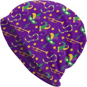 LAIPUTER Holiday Beanie Standard Closed Chemo Knitted Hats Baggy Slouchy Skull Cap Cancer Headwear for Women Men