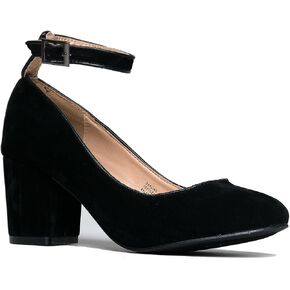J. Adams Ankle Strap Pump Heel - حذاء مريح بمقدمة مستديرة - دارلينج