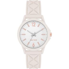 Nine West Women's Patterned Silicone Strap Watch, NW/2942