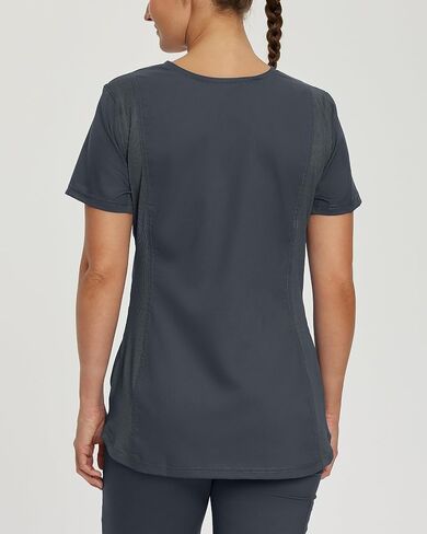 Landau Proflex Tailored Fit Stretch 2-Pocket V-Neck Scrub Top for Women 4168 in Saudi Arabia