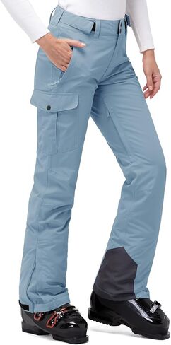 33,000ft Women's Insulated Snow Pants, Waterproof Snowboard Ski Pants with Boot Gaiters in Kuwait