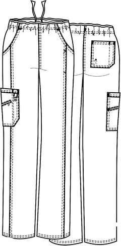 LifeThreads Ergo 2.0 Women's Straight Leg Cargo Pant Black M in Saudi Arabia