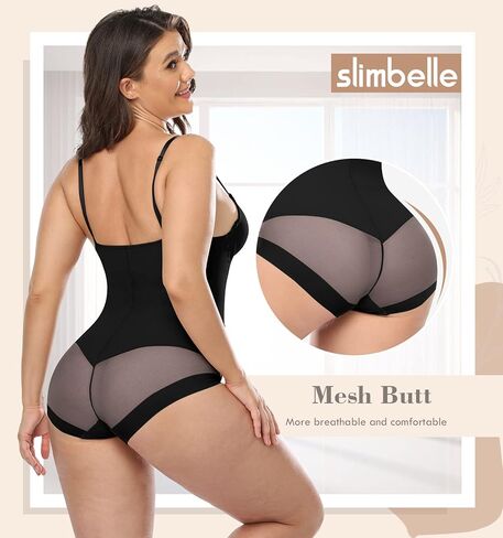 بدلة الجسم سليمبيل للنساء للتحكم في البطن - مشكل الجسم التخسيس مع حمالة صدر مدمجة للجسم in Kuwait