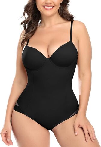 بدلة الجسم سليمبيل للنساء للتحكم في البطن - مشكل الجسم التخسيس مع حمالة صدر مدمجة للجسم in Kuwait