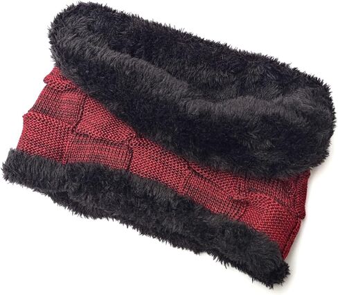 3 قطعة مجموعة النساء الجمجمة قبعة الثلوج قبعة تزلج الرقبة دائرة وشاح قناع الوجه أقنعة الشتاء متماسكة الصوف قبعة الطقس البارد in Kuwait