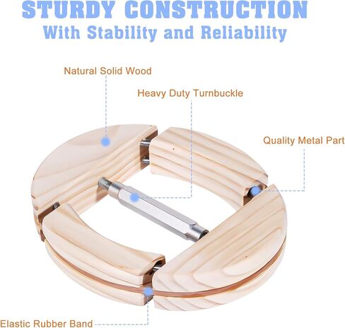 H.Busque Hat Stretcher for Men 4 Way for Fitted Hats Wooden Heavy Duty Hat Shaper for Cowboy Hats Baseball Caps in Kuwait