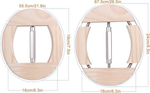 H.Busque Hat Stretcher for Men 4 Way for Fitted Hats Wooden Heavy Duty Hat Shaper for Cowboy Hats Baseball Caps in Kuwait