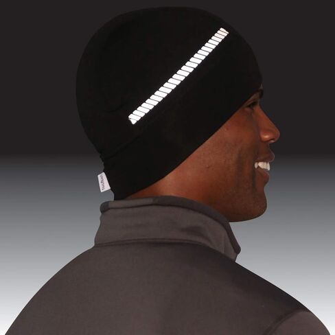 TrailHeads Men's Convertible Mittens and Running Beanie Reflective Gift Set - Black in Kuwait