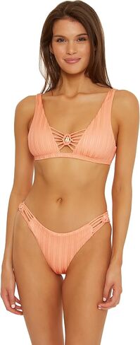 ISABELLA ROSE Women's Standard Champagne Maui Classic Cut Bikini Bottom-Cheeky Coverage, Swimwear Separates in Saudi Arabia
