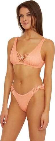 ISABELLA ROSE Women's Standard Champagne Maui Classic Cut Bikini Bottom-Cheeky Coverage, Swimwear Separates in Saudi Arabia