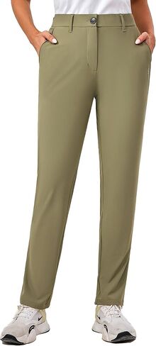 Little Donkey Andy Women's Golf Pants Stretch Quick Dry Lightweight Straight Leg Business Casual Slacks with Pockets in Kuwait