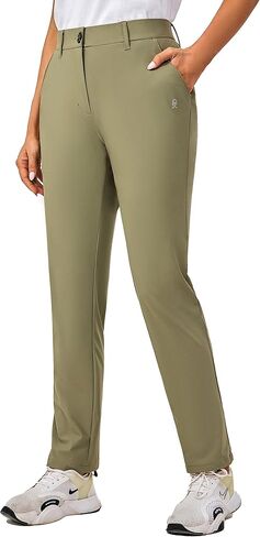 Little Donkey Andy Women's Golf Pants Stretch Quick Dry Lightweight Straight Leg Business Casual Slacks with Pockets in Kuwait
