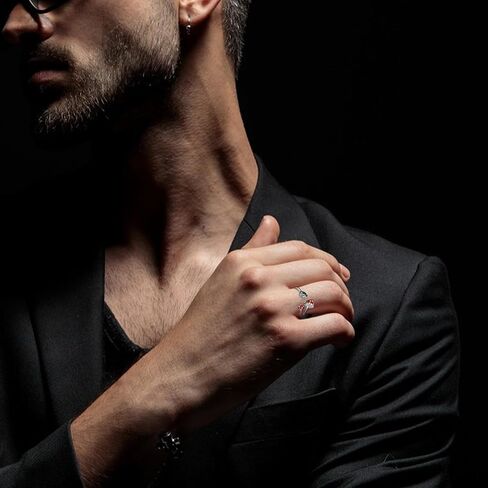 VENACOLY خاتم الفطر الأحمر قابل للتعديل من الفضة الإسترليني خواتم الضفدع الأخضر للنساء والرجال مجوهرات الضفدع الفطر هدايا للرجال والنساء in Kuwait