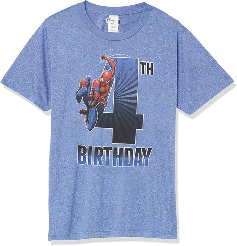 Marvel Kids' Spiderman 4th Bday T-Shirt in Kuwait