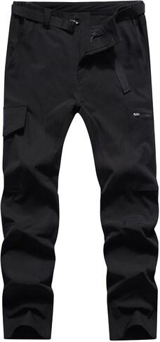 سراويل MOERDENG للرجال خفيفة الوزن للمشي لمسافات طويلة مع حزام مقاوم للماء وسريع الجفاف، سراويل تكتيكية قابلة للتمدد in Kuwait