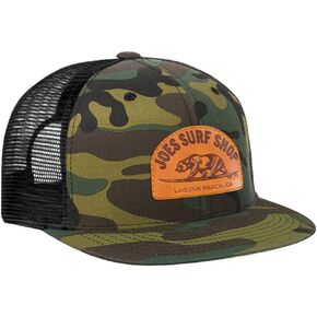 Joe's Surf Shop Surfing Bear Flat Bill Snapback Trucker Hat in Kuwait