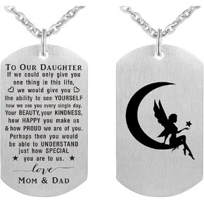 ABNTY Necklace for Daughter from Mom, To My Girl Gifts from Mom and Dad, Daughter Gifts for Christmas Valentine's Day in Kuwait
