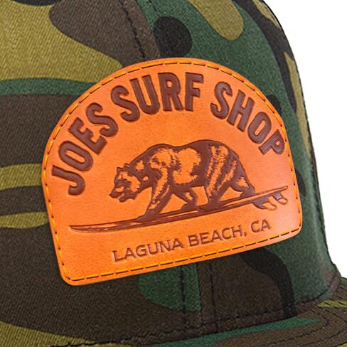 Joe's Surf Shop Surfing Bear Flat Bill Snapback Trucker Hat in Kuwait