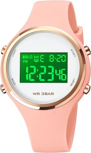 Gosasa Outdoor Sport Women Watches Fashion Ladies Casual Watch Calendar Week Display Alarm Waterproof Rubber Strap LED Digital Watch in Saudi Arabia