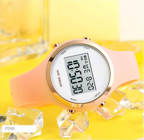 Gosasa Outdoor Sport Women Watches Fashion Ladies Casual Watch Calendar Week Display Alarm Waterproof Rubber Strap LED Digital Watch in Saudi Arabia