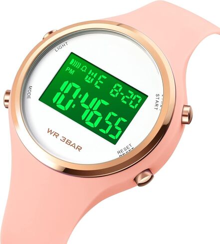 Gosasa Outdoor Sport Women Watches Fashion Ladies Casual Watch Calendar Week Display Alarm Waterproof Rubber Strap LED Digital Watch in Saudi Arabia