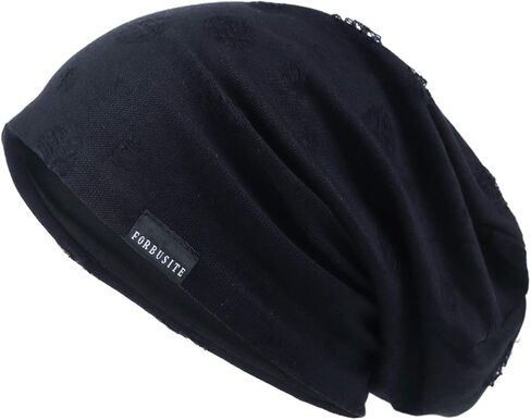 Ruphedy Men's Slouchy Beanie Summer Thin Hollow Long Oversized Skull Cap B301 in Kuwait