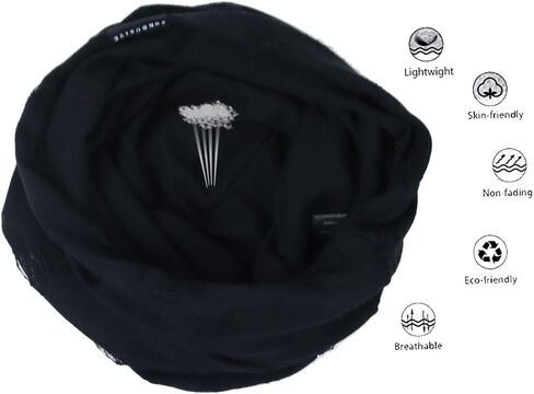 Ruphedy Men's Slouchy Beanie Summer Thin Hollow Long Oversized Skull Cap B301 in Kuwait
