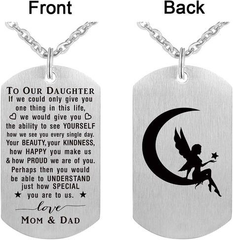 ABNTY Necklace for Daughter from Mom, To My Girl Gifts from Mom and Dad, Daughter Gifts for Christmas Valentine's Day in Kuwait