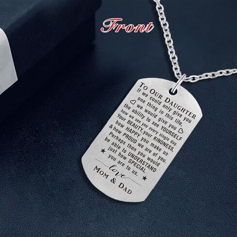 ABNTY Necklace for Daughter from Mom, To My Girl Gifts from Mom and Dad, Daughter Gifts for Christmas Valentine's Day in Kuwait