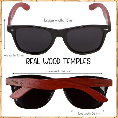 ووديز نظارة شمسية من الخشب الوردي بعدسات مستقطبة, أخرى, Others in Kuwait