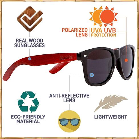 ووديز نظارة شمسية من الخشب الوردي بعدسات مستقطبة, أخرى, Others in Kuwait