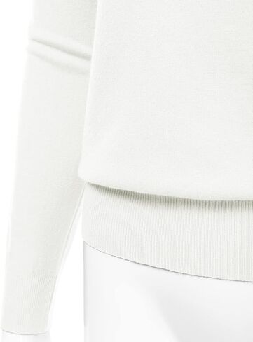 بلوفر نسائي من danibe بياقة دائرية وأكمام طويلة محبوك ناعم (S-XXL) in Kuwait
