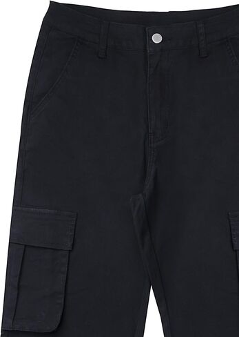 بنطال MYOURSA النسائي ذو الساق المستقيمة عالي الخصر ومقاس مريح Y2k مع جيوب in Kuwait