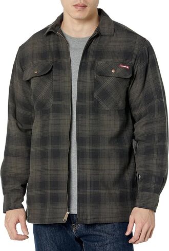 Wolverine Men's Hastings Sherpa Lined Zip Shirt Jac in Saudi Arabia