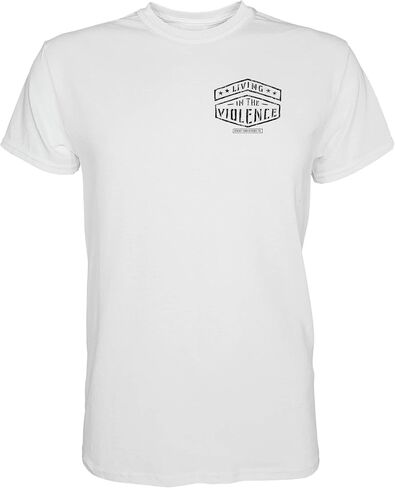 Combat Iron Living in The Violence Patriotic Men's Graphic Short Sleeve T-Shirt -Preshrunk Athletic Fit Tees in Kuwait