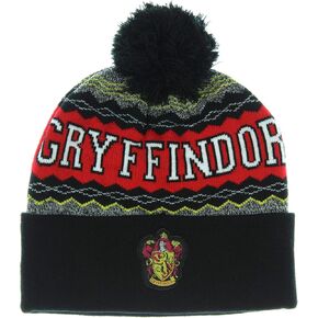 Harry Potter Gryffindor Cuff Pom Beanie Black in Kuwait
