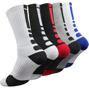 جوارب رياضية مضغوطة للرجال من Yoicy مكونة من 5 جوارب رياضية مضغوطة لكرة السلة للتدريب على الجري in Kuwait